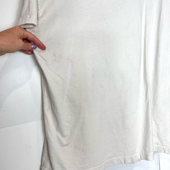 Abercrombie & Fitch Graphic Tee Shirt White Racing Car Nascar Racing Columbus L - Picture 7 of 14